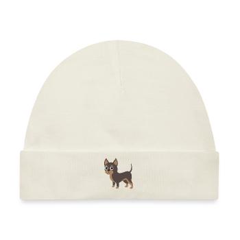 Chihuahua - Baby Premium Organic Mütze - Naturweiß - Vorne