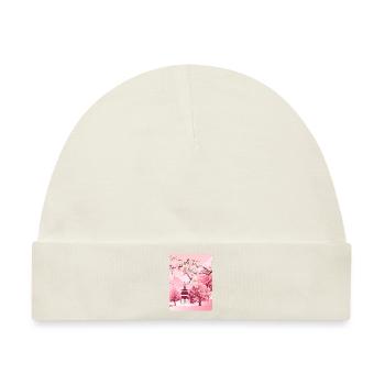 Japanische Kirschblüte Japanische Kunst - Baby Premium Organic Mütze - Naturweiß - Vorne