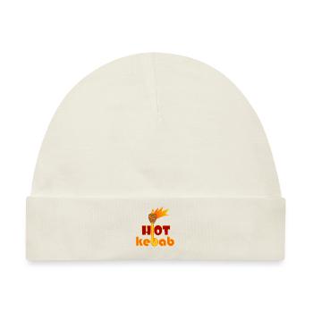 hot Kebab - Baby Premium Organic Mütze - Naturweiß - Vorne