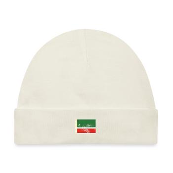 Chechnya Tschetschenische Flagge Vintage Effekt - Baby Premium Organic Mütze - Naturweiß - Vorne