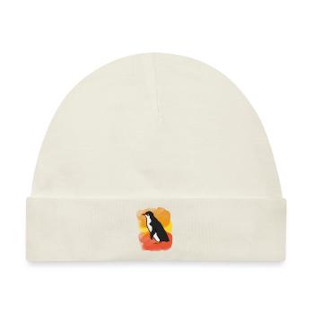 Pinguin - Baby Premium Organic Mütze - Naturweiß - Vorne