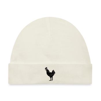 Huhn Chicken - Baby Premium Organic Mütze - Naturweiß - Vorne