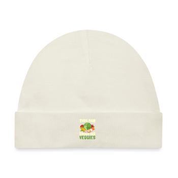Vegan Veganer - Baby Premium Organic Mütze - Naturweiß - Vorne