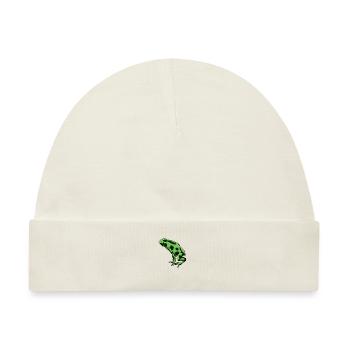 Frosch Zeichnung - Schrecklicher Pfeilgiftfrosch - Baby Premium Organic Mütze - Naturweiß - Vorne