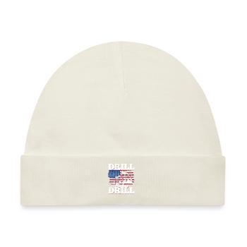 Ölfeld Bohrinsel US Flagge Drill Baby Drill - Baby Premium Organic Mütze - Naturweiß - Vorne