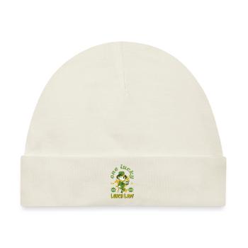 Irish Shamrock St Paddy's Day One Lucky Lunch Lady - Baby Premium Organic Mütze - Naturweiß - Vorne