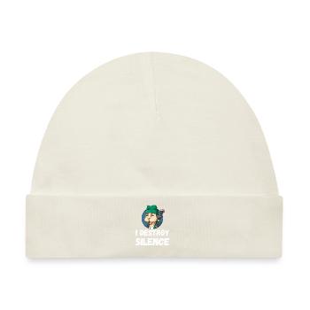 I Destroy Silence Dudelsack - Baby Premium Organic Mütze - Naturweiß - Vorne