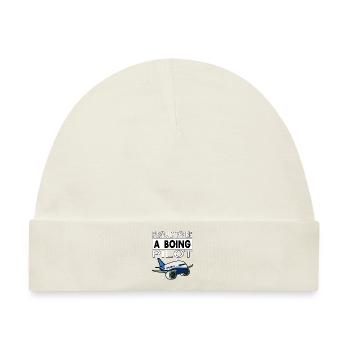 Pilot Flugzeug fliegen Jet Piloten Geschenk - Baby Premium Organic Mütze - Naturweiß - Vorne