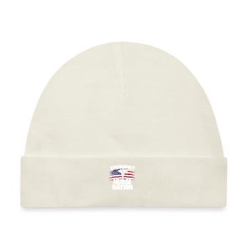 Krankenschwester US Flagge - Baby Premium Organic Mütze - Naturweiß - Vorne