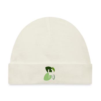 Flipper Zocken Zocker - Baby Premium Organic Mütze - Naturweiß - Vorne