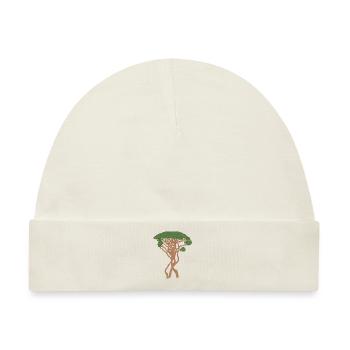 Baum, Capri Pinie, Kiefer, grün, braun, Nadelbaum - Baby Premium Organic Mütze - Naturweiß - Vorne