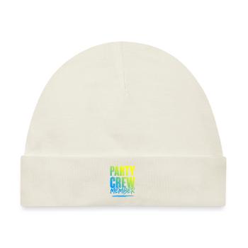 Party Crew - Baby Premium Organic Mütze - Naturweiß - Vorne