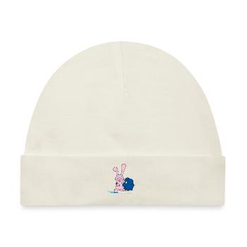Der Elefant und der Hase - Baby Premium Organic Mütze - Naturweiß - Vorne
