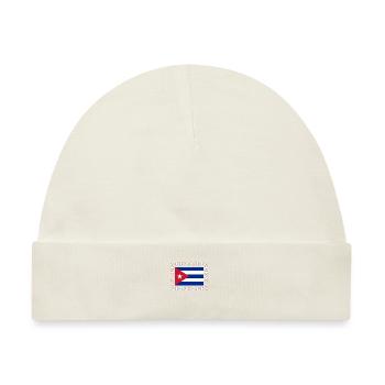 Latino Cuban Cuba Baseball - Baby Premium Organic Mütze - Naturweiß - Vorne