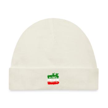 woman life freedom, friede,iran,flagge - Baby Premium Organic Mütze - Naturweiß - Vorne