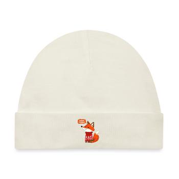 Fuchs und winter - Baby Premium Organic Mütze - Naturweiß - Vorne