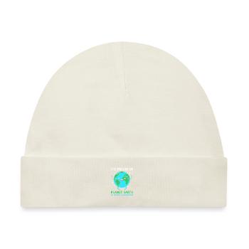 Earth Day - Baby Premium Organic Mütze - Naturweiß - Vorne