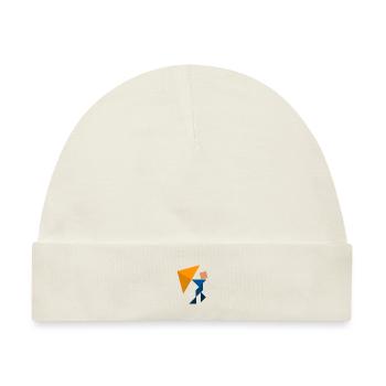 Drachensteigen - Tangram - Baby Premium Organic Mütze - Naturweiß - Vorne