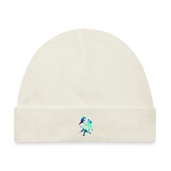 Eishockey, Hockey, Graffiti, bunt, stencil - Baby Premium Organic Mütze - Naturweiß - Vorne