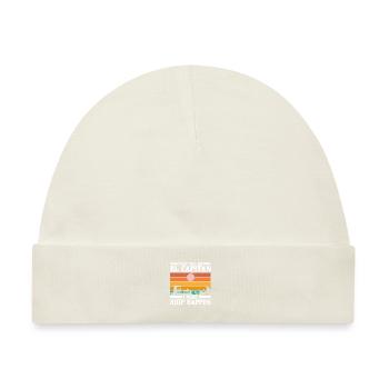 El Capitan Sonnenuntergang Boot Abenteuer - Baby Premium Organic Mütze - Naturweiß - Vorne
