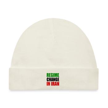 Regime change in iran - Baby Premium Organic Mütze - Naturweiß - Vorne
