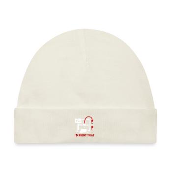 3D Druck Drucken Prototyp - Baby Premium Organic Mütze - Naturweiß - Vorne