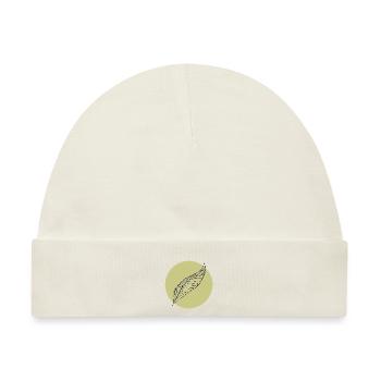 Minimal Feder Sommer trendige Farben - Baby Premium Organic Mütze - Naturweiß - Vorne