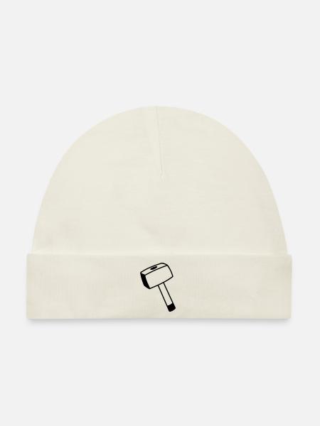 Hammer - Baby Premium Organic Mütze - Naturweiß