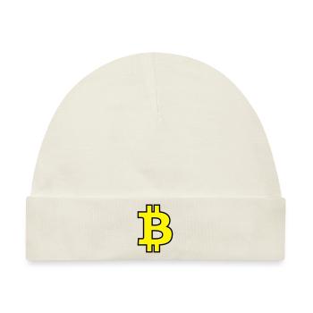 Bitcoin Satoshi Nakamoto - Baby Premium Organic Mütze - Naturweiß - Vorne
