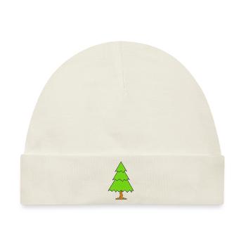 baum tree baumstamm wald forest woods190 - Baby Premium Organic Mütze - Naturweiß - Vorne