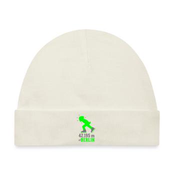 Inlineskating Marathon Berlin 42.195 m - Baby Premium Organic Mütze - Naturweiß - Vorne