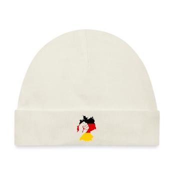 Deutschland BRD Flagge Bundesrepublik Geschenk Ger - Baby Premium Organic Mütze - Naturweiß - Vorne