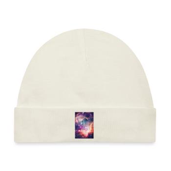 Weltraum Galaxie Design / Universum - Handycase - Baby Premium Organic Mütze - Naturweiß - Vorne