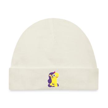 Kleines Einhorn - Baby Premium Organic Mütze - Naturweiß - Vorne