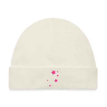 Stars - Baby Premium Organic Mütze - Naturweiß - Vorne