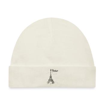 Paris und sein Eiffelturm - Baby Premium Organic Mütze - Naturweiß - Vorne