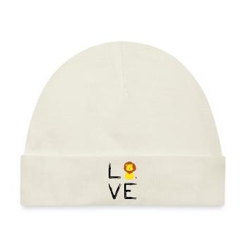 Liebe, liebe Löwe - Baby Premium Organic Mütze - Naturweiß - Vorne