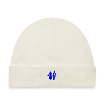 Braut Bräutigam Hochzeit Hochzeitspaar am Altar - Baby Premium Organic Mütze - Naturweiß - Vorne