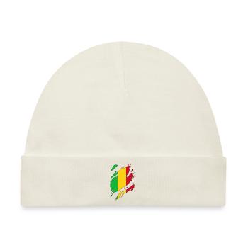 Mali Flagge zerrissenes Motiv - Baby Premium Organic Mütze - Naturweiß - Vorne