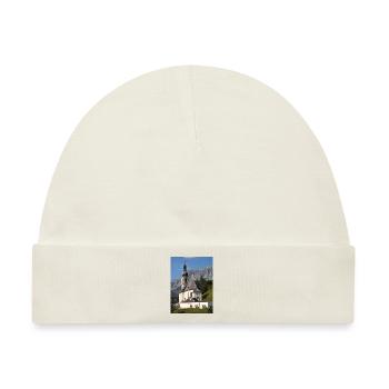 Ramsauer Kirche bei Berchtesgaden - Baby Premium Organic Mütze - Naturweiß - Vorne