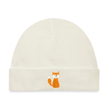 Fox - Baby Premium Organic Mütze - Naturweiß - Vorne
