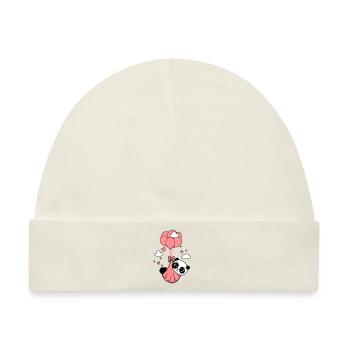 Pandajunges in den Wolken - Baby Premium Organic Mütze - Naturweiß - Vorne