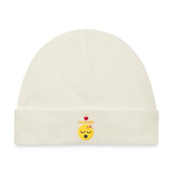 Lustig lustig lustig lustig lustig Lustig - Baby Premium Organic Mütze - Naturweiß - Vorne