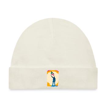 Palästina-Flagge Lebt Materie P7 - Baby Premium Organic Mütze - Naturweiß - Vorne