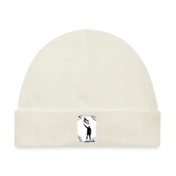Palästina-Flagge Lives Matter P9 - Baby Premium Organic Mütze - Naturweiß - Vorne