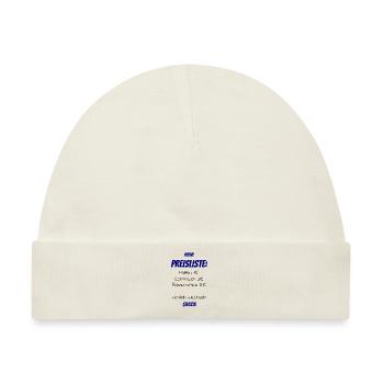 Babys kleine Preisliste - Wickeln gratis! - Baby Premium Organic Mütze - Naturweiß - Vorne