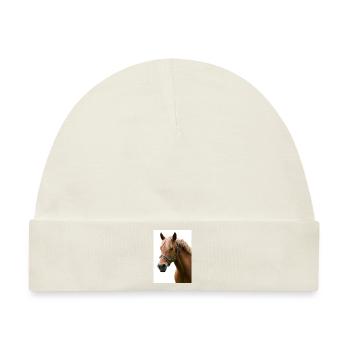Horse. Pferd. - Baby Premium Organic Mütze - Naturweiß - Vorne