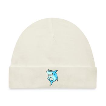 Shark Sunglasses - Baby Premium Organic Mütze - Naturweiß - Vorne