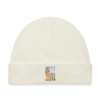 Rom Rome Italien Stadt Skyline Heimat Liebe - Baby Premium Organic Mütze - Naturweiß - Vorne