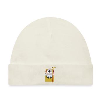 Zeus Pinguin - Baby Premium Organic Mütze - Naturweiß - Vorne